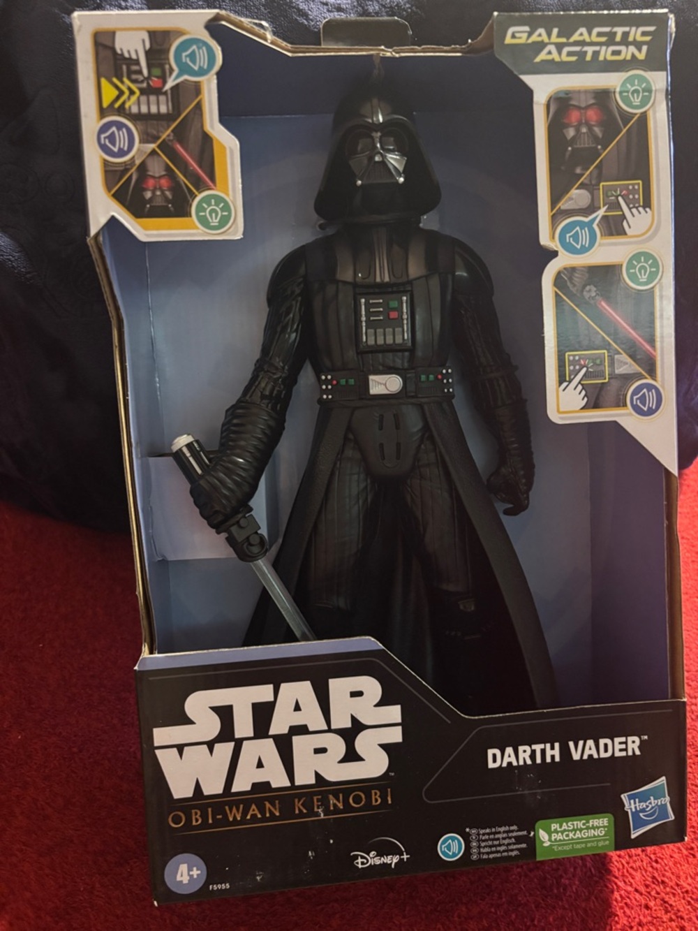 Star Wars Darth Vader Action Figure - ObI-Wan Kenobi . Lights up & talks . New